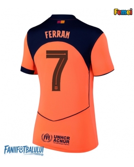 Barcelona Ferran Torres #7 Tricou Fotbal Replică 2025-26 Femei Treilea